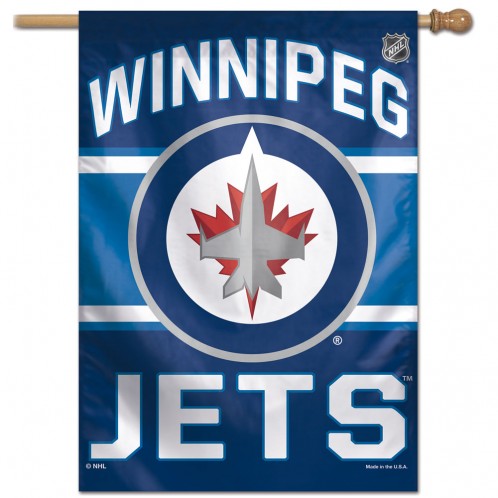 Winnipeg Jets Banner 28x40 Vertical - Special Order