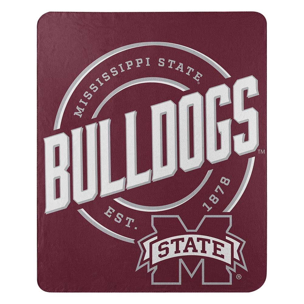Mississippi State Bulldogs Blanket 50x60 Fleece Campaign Design
