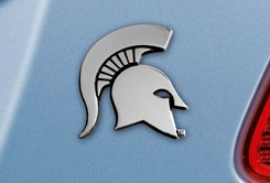 Michigan State Spartans Auto Emblem Premium Metal Chrome - Special Order