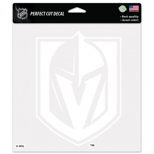 Vegas Golden Knights Decal 8x8 Perfect Cut White - Special Order