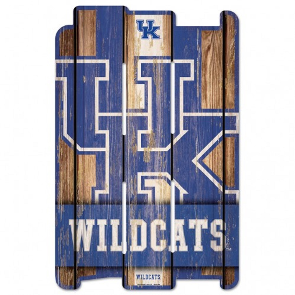 Kentucky Wildcats Sign 11x17 Wood Fence Style