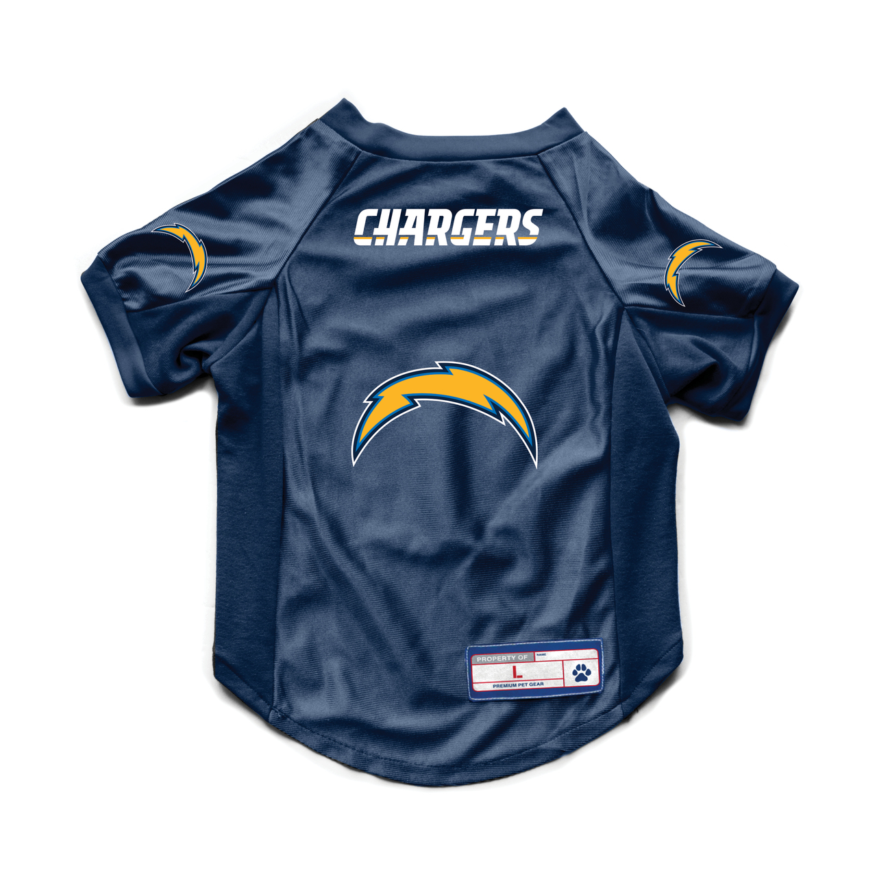 Los Angeles Chargers Pet Jersey Stretch Size XL