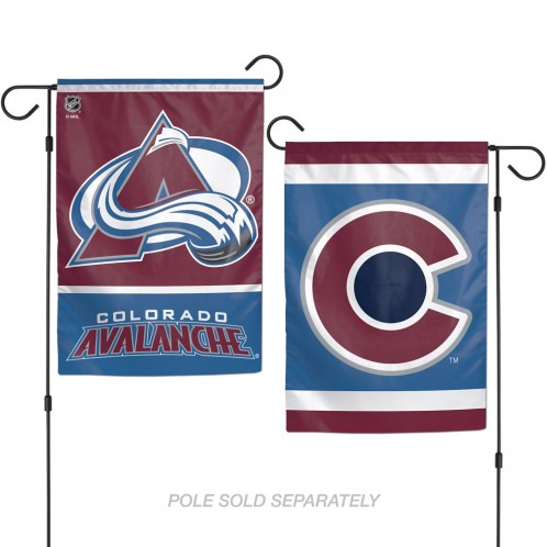 Colorado Avalanche Flag 12x18 Garden Style 2 Sided - Special Order