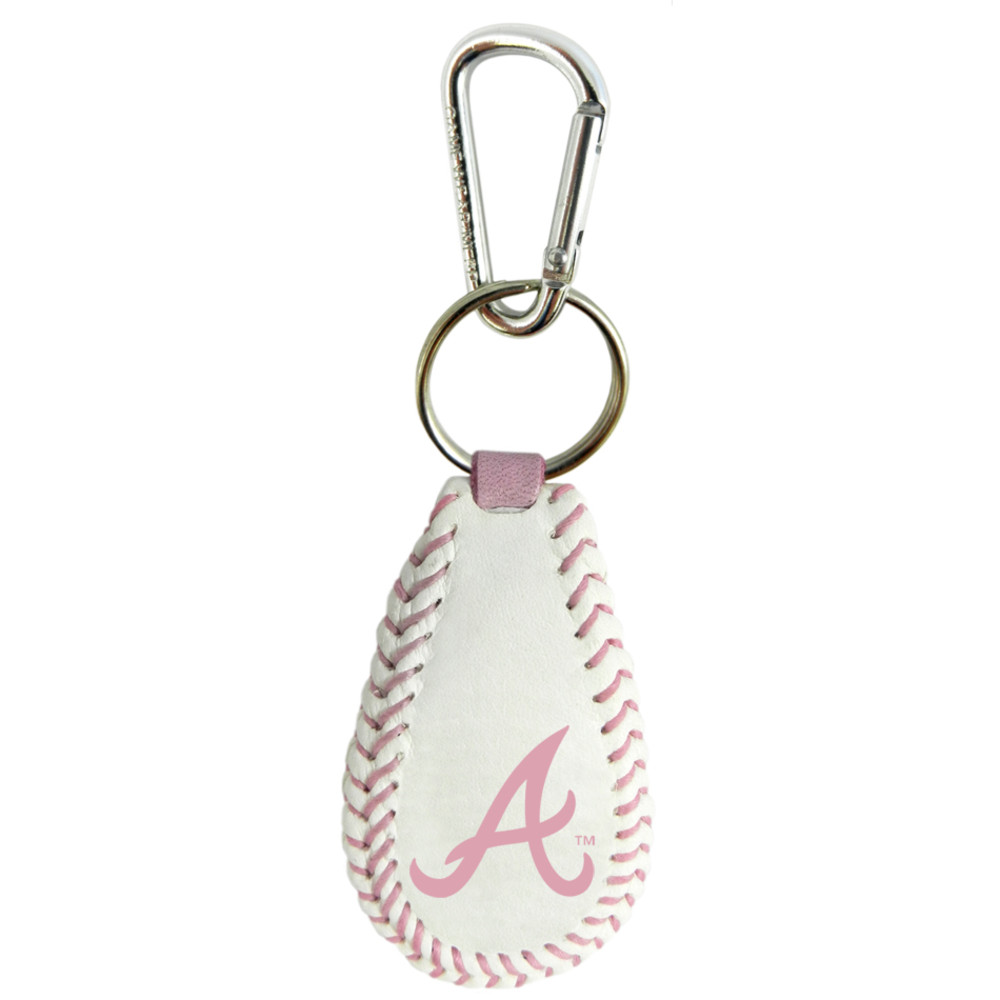 Atlanta Braves Keychain Baseball Pink CO