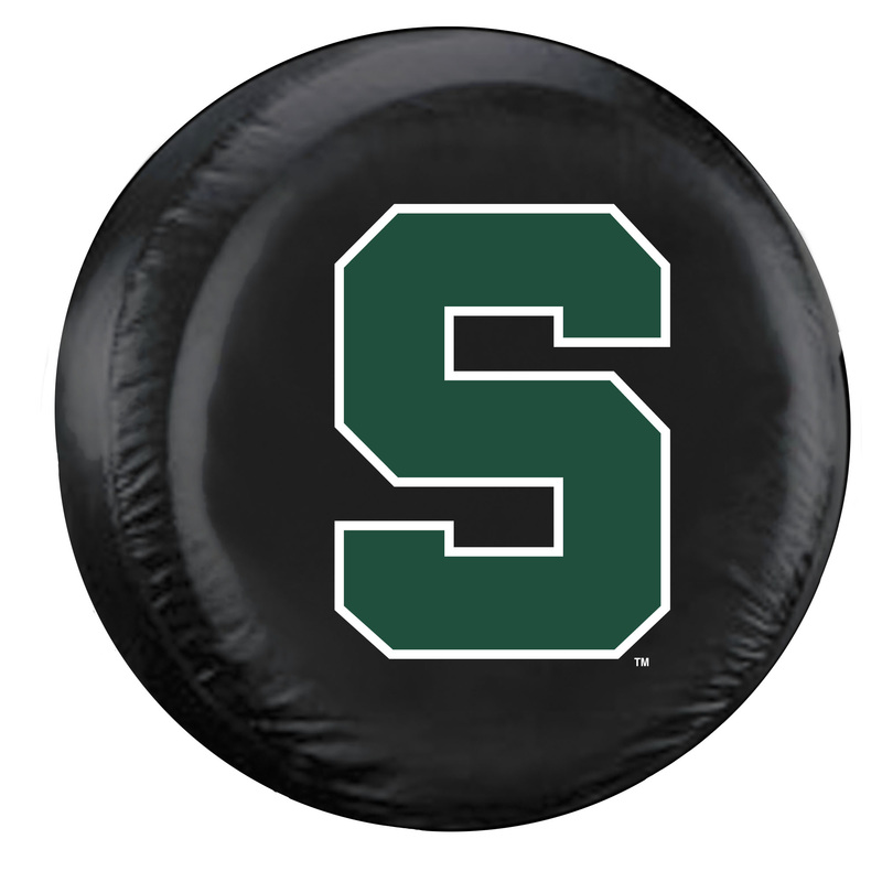 Michigan State Spartans Tire Cover Large Size Black CO