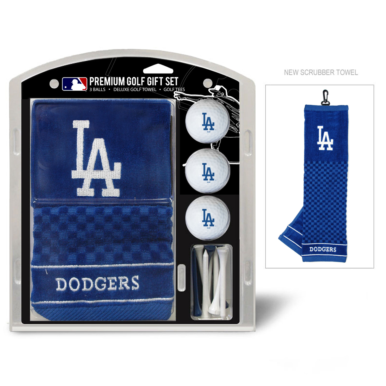 Los Angeles Dodgers Golf Gift Set with Embroidered Towel
