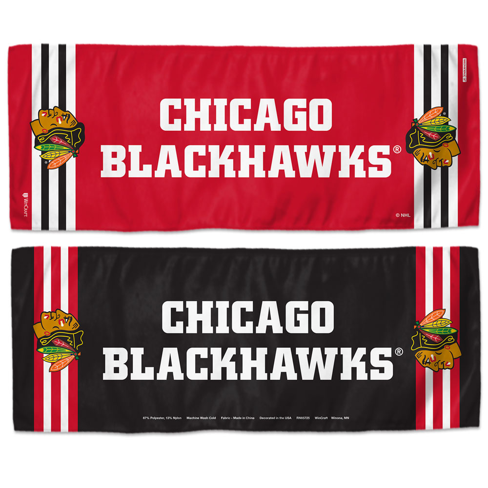 Chicago Blackhawks Cooling Towel 12x30 - Special Order