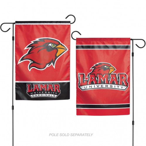 Lamar Cardinals Flag 12x18 Garden Style 2 Sided - Special Order