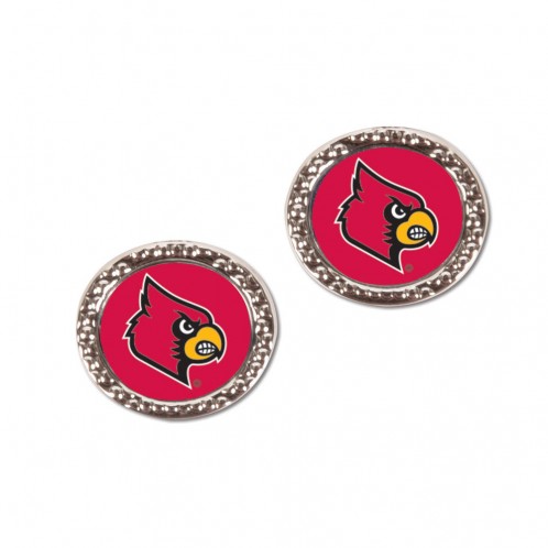 Louisville Cardinals Earrings Post Style - Special Order
