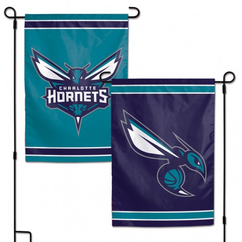 Charlotte Hornets Flag 12x18 Garden Style 2 Sided - Special Order