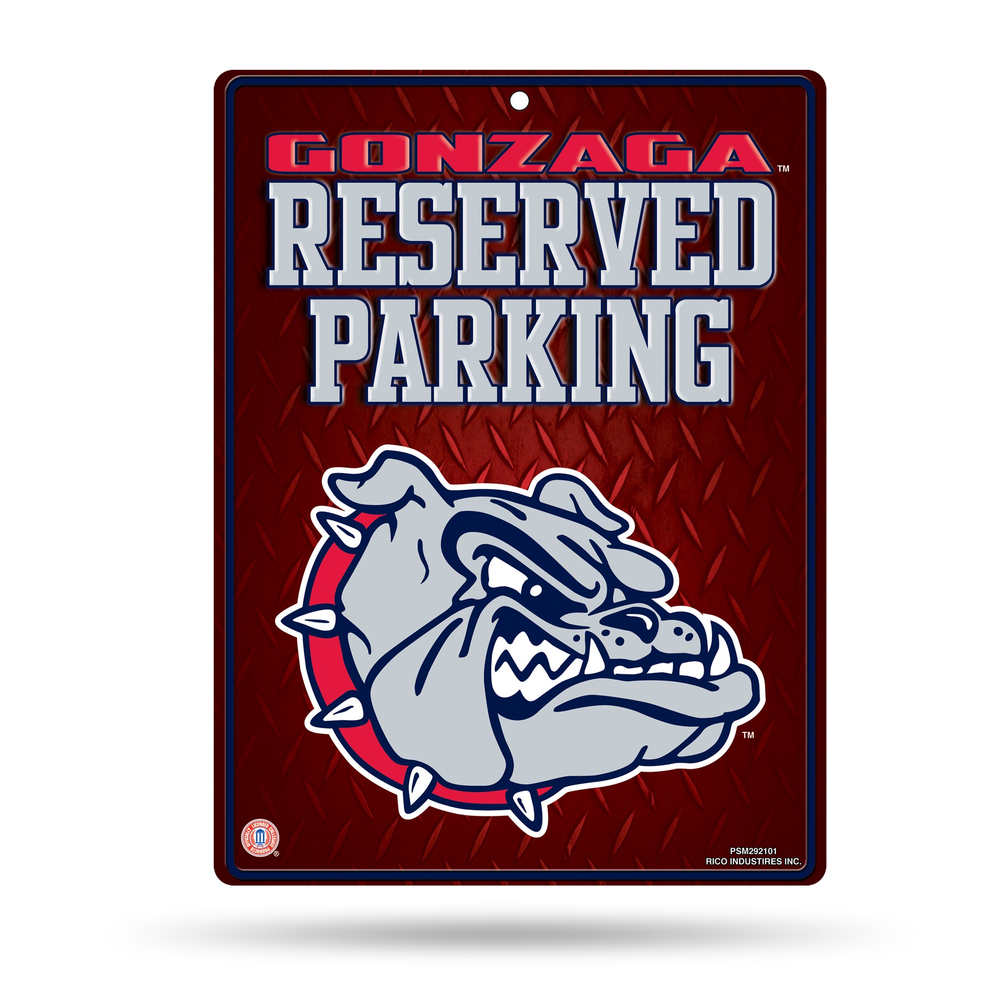 Gonzaga Bulldogs Sign Metal Parking - Special Order