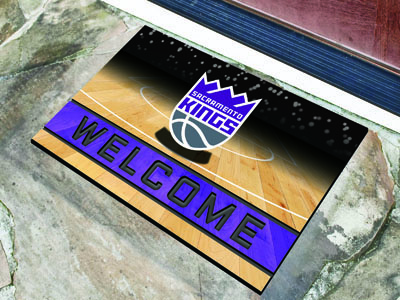 Sacramento Kings Door Mat 18x30 Welcome Crumb Rubber - Special Order