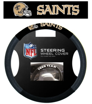 New Orleans Saints Steering Wheel Cover Mesh Style CO