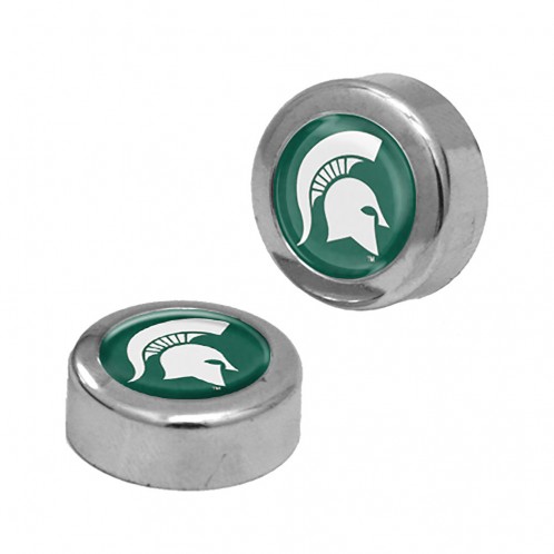 Michigan State Spartans Screw Caps Domed - Special Order