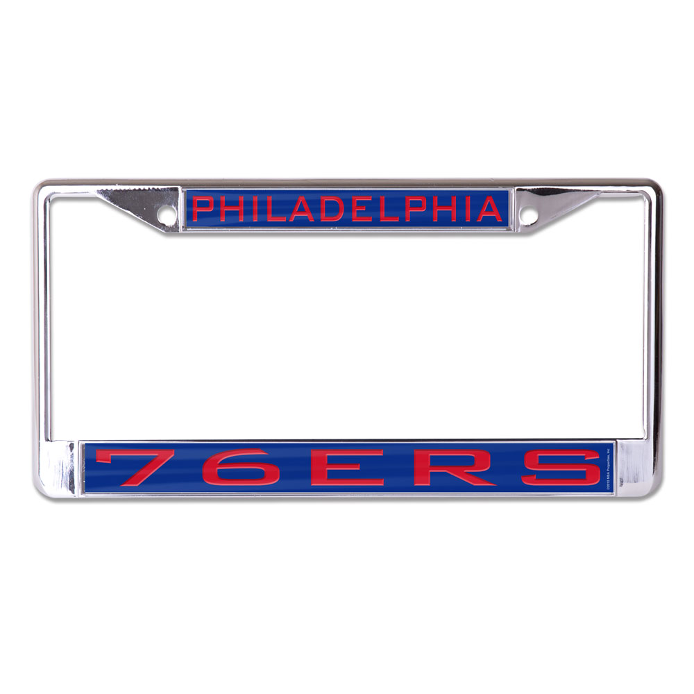 Philadelphia 76ers License Plate Frame - Inlaid - Special Order