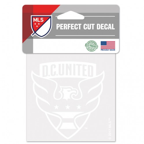 DC United Decal 4x4 Perfect Cut White - Special Order