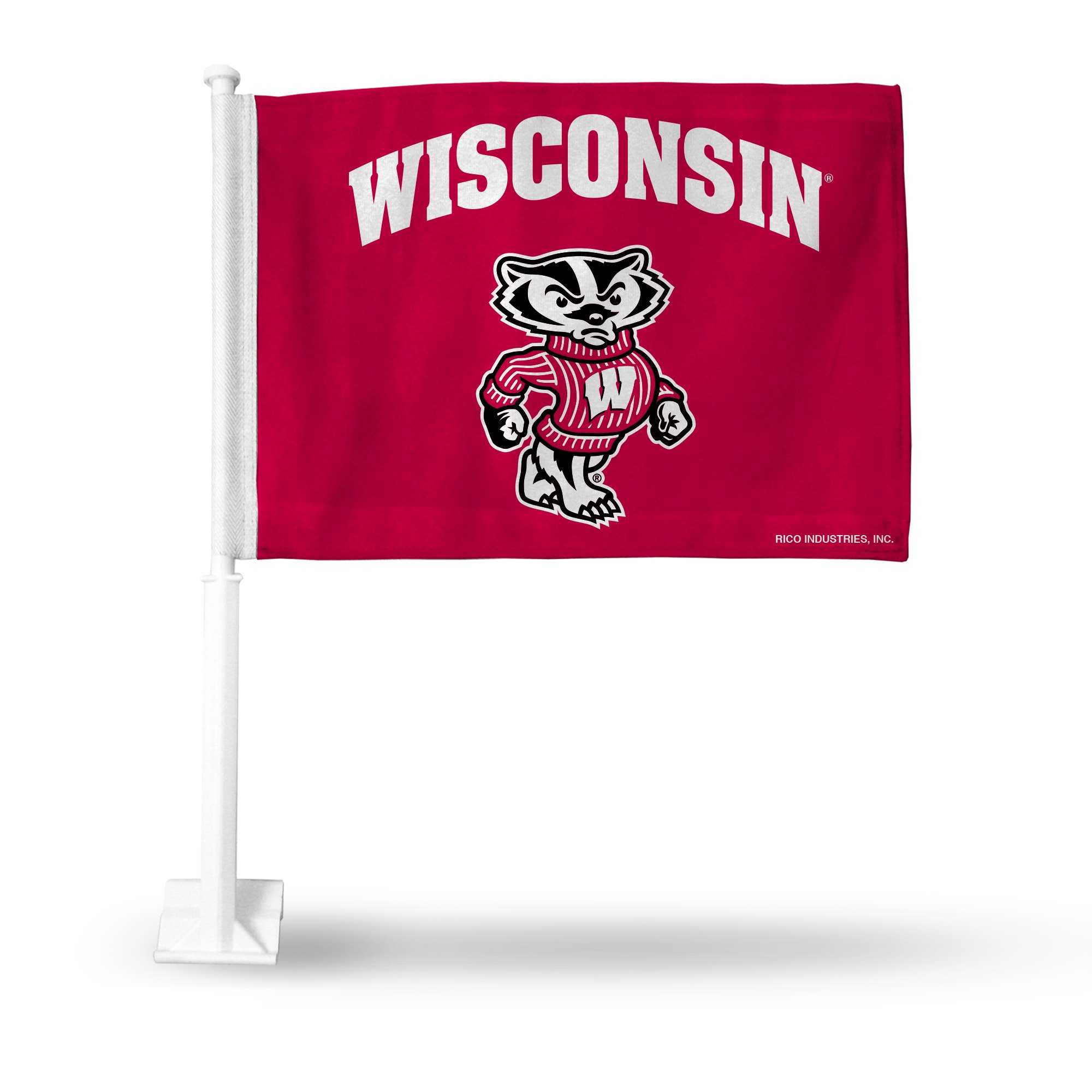 Wisconsin Badgers Flag Car