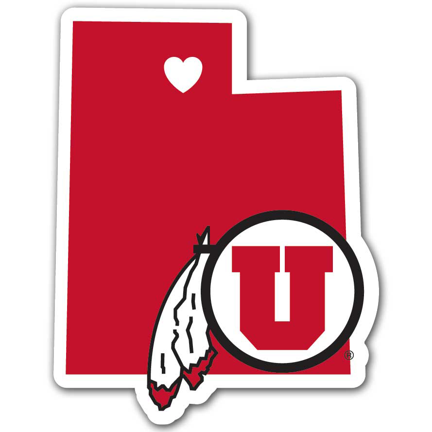 Utah Utes Decal Home State Pride Style - Special Order