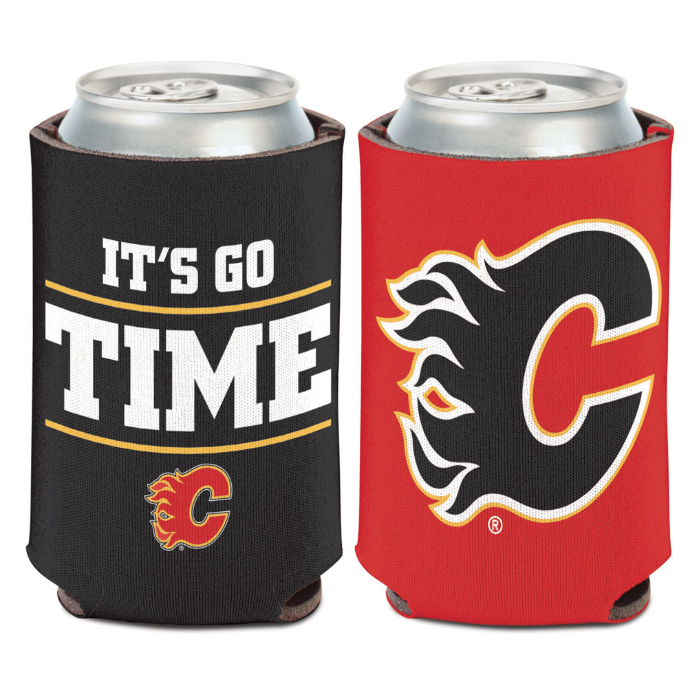 Calgary Flames Can Cooler Slogan Design Special Order