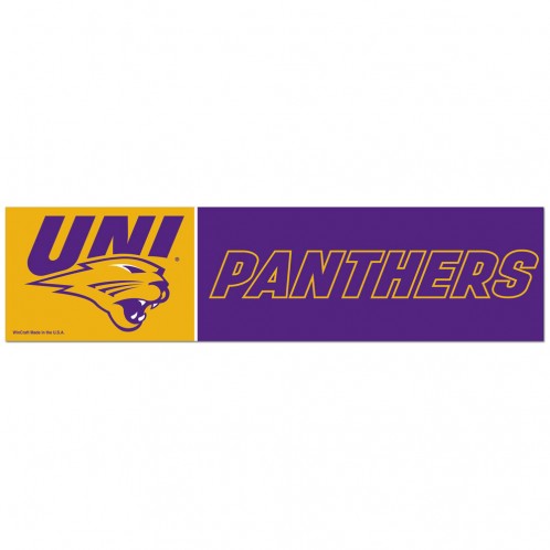 Northern Iowa Panthers Decal 3x12 Bumper Strip Style - Special Order