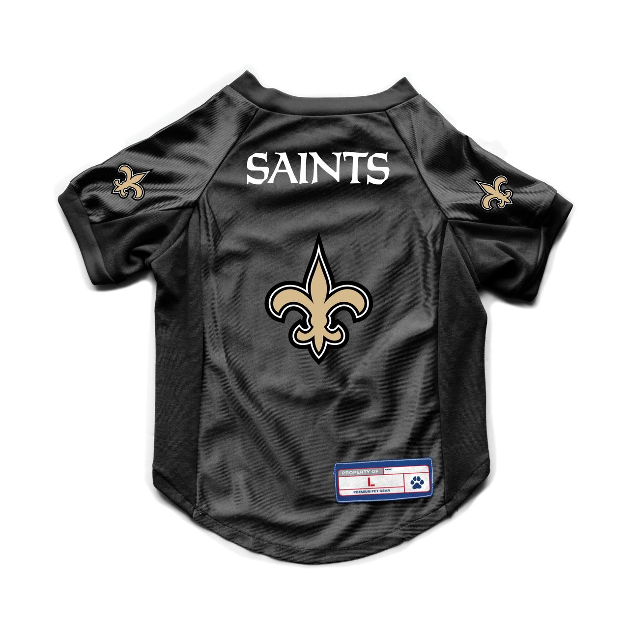 New Orleans Saints Pet Jersey Stretch Size M