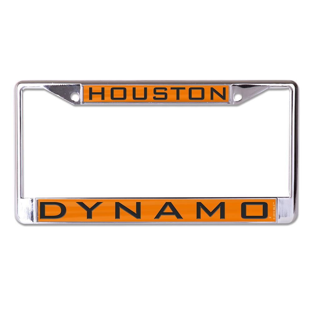 Houston Dynamo License Plate Frame - Inlaid - Special Order