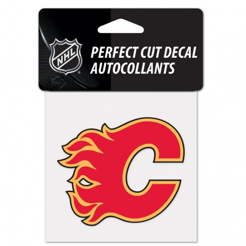 Calgary Flames Decal 4x4 Perfect Cut Color