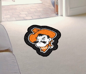 Oklahoma State Cowboys Area Rug - Mascot Style - Special Order