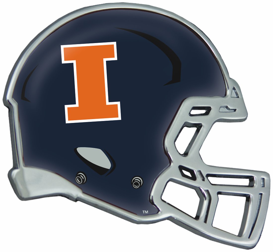 Illinois Fighting Illini Auto Emblem - Helmet