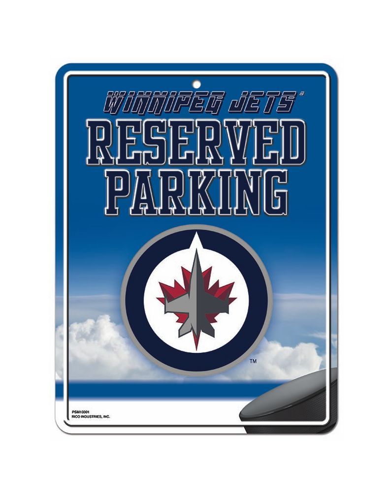Winnipeg Jets Sign Metal Parking - Special Order