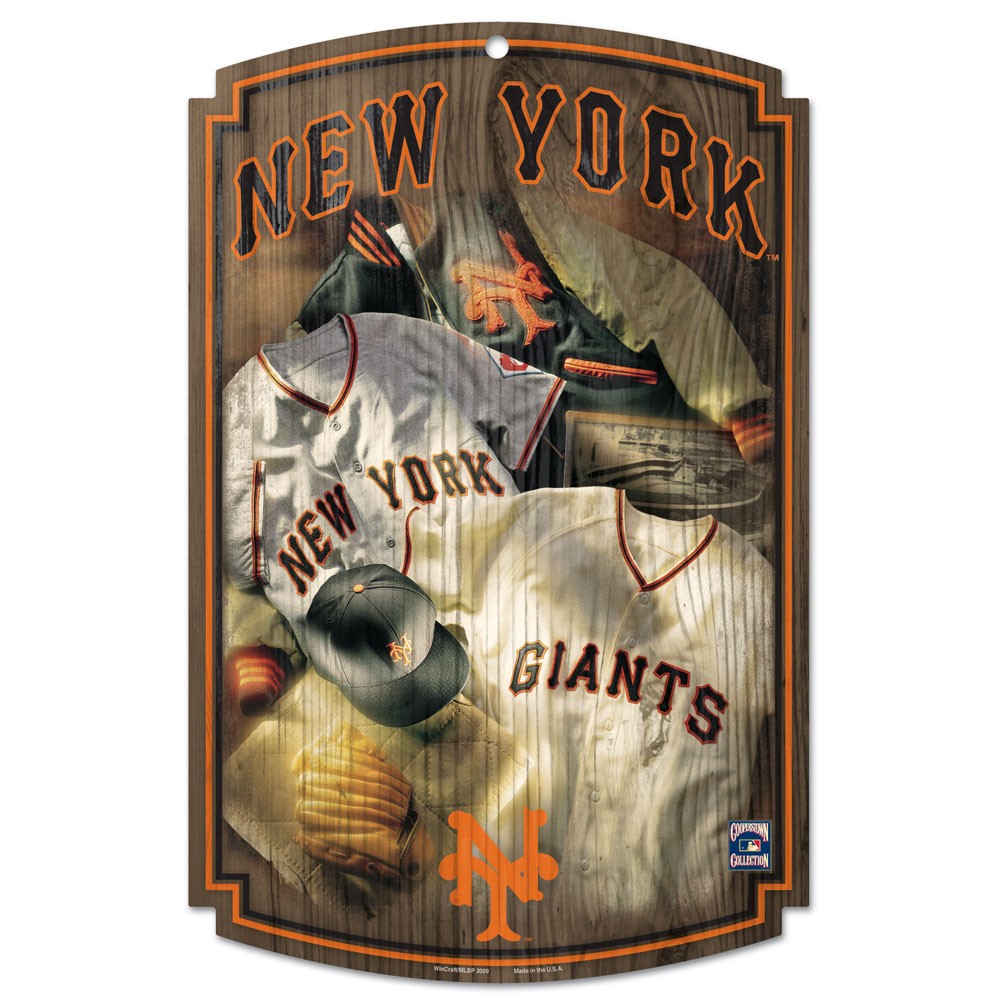 San Francisco Giants Wood Sign w/ Throwback Jersey - Special Order