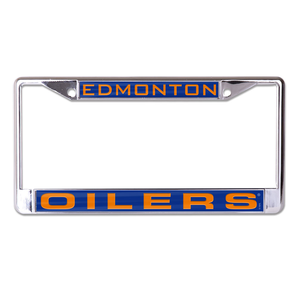 Edmonton Oilers License Plate Frame - Inlaid - Special Order