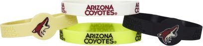 Arizona Coyotes Bracelets - 4 Pack Silicone - Special Order