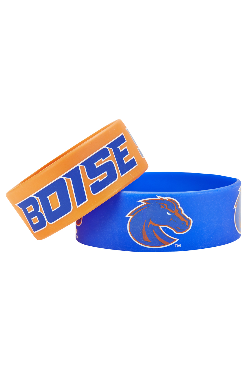 Boise State Broncos Bracelets - 2 Pack Wide - Special Order