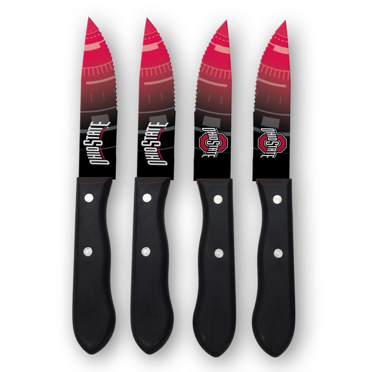 Ohio State Buckeyes Knife Set Steak 4 Pack
