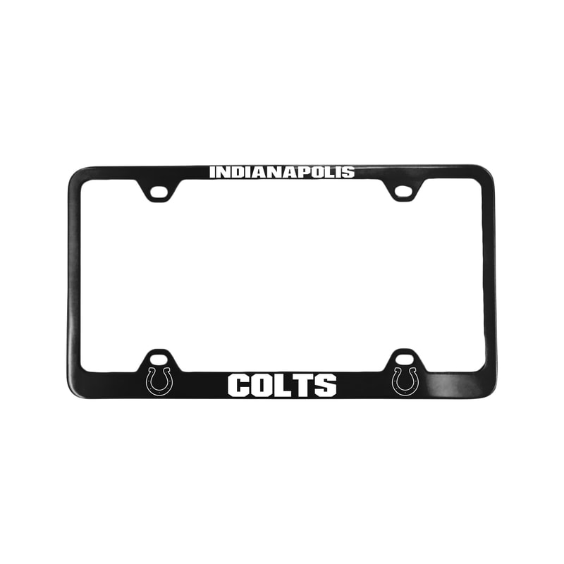 Indianapolis Colts License Plate Frame Laser Cut Blue