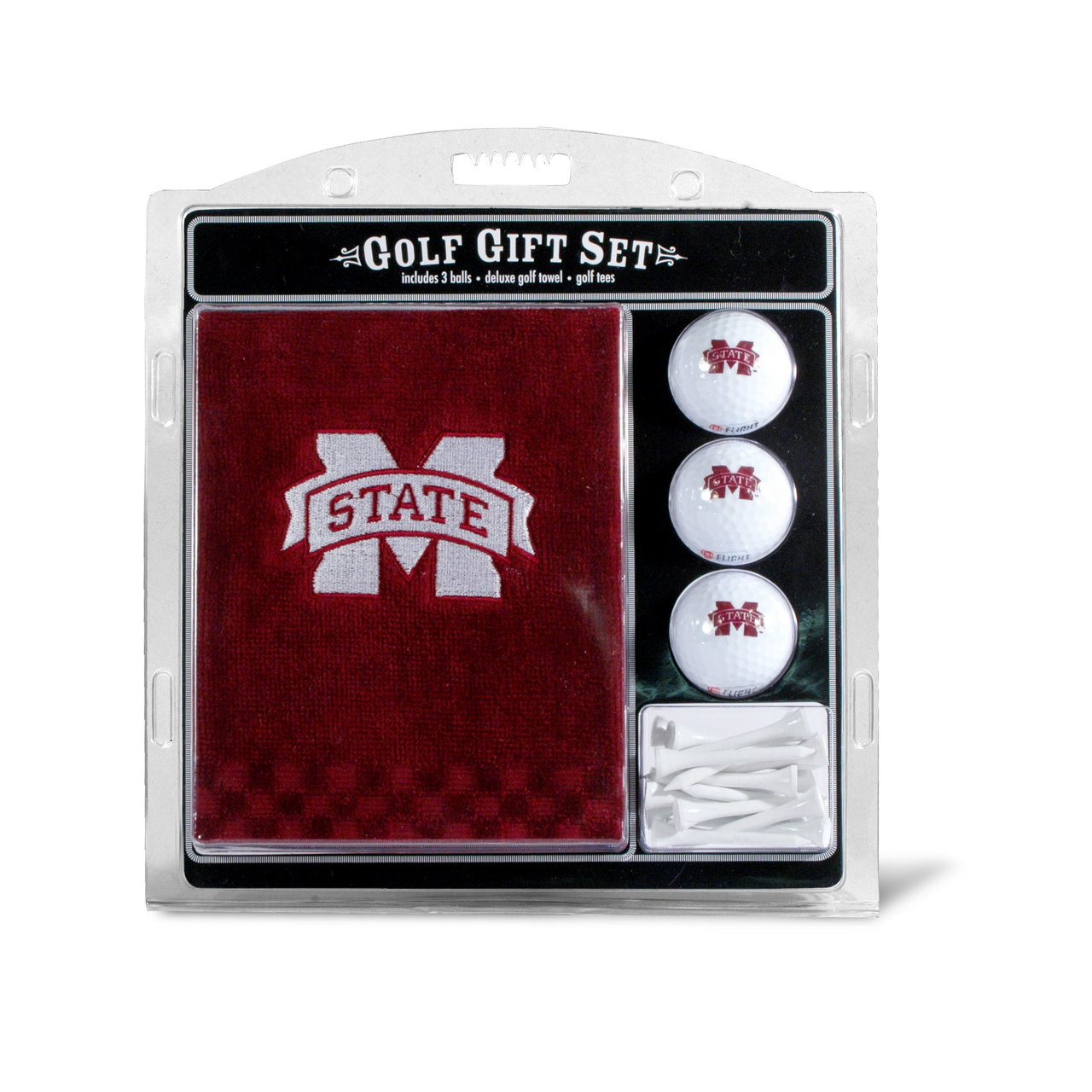 Mississippi State Bulldogs Golf Gift Set with Embroidered Towel - Special Order