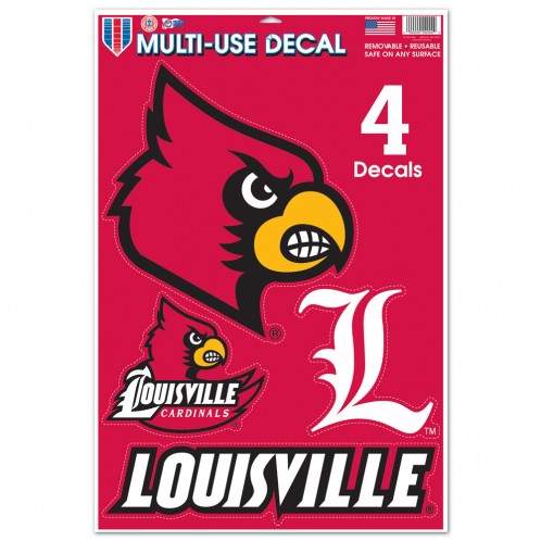 Louisville Cardinals Decal 11x17 Ultra - Special Order