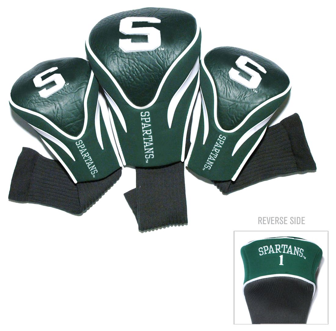 Michigan State Spartans Golf Club Headcover Set 3 Piece Contour Style - Special Order