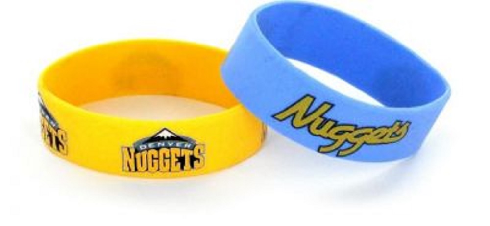 Denver Nuggets Bracelets 2 Pack Wide - Special Order