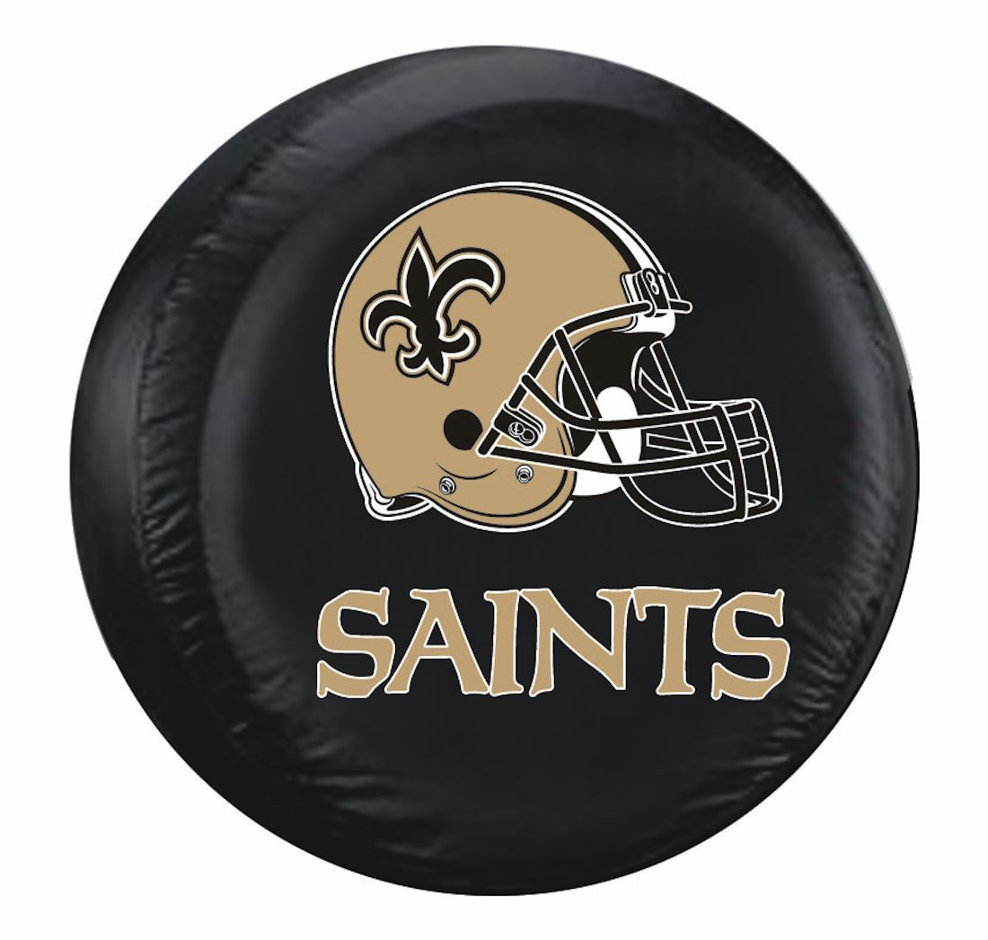 New Orleans Saints Tire Cover Standard Size Black CO