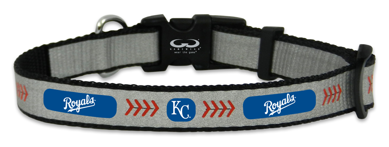 Kansas City Royals Pet Collar Reflective Baseball Size Small CO