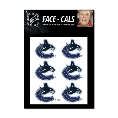 Vancouver Canucks Tattoo Face Cals Special Order