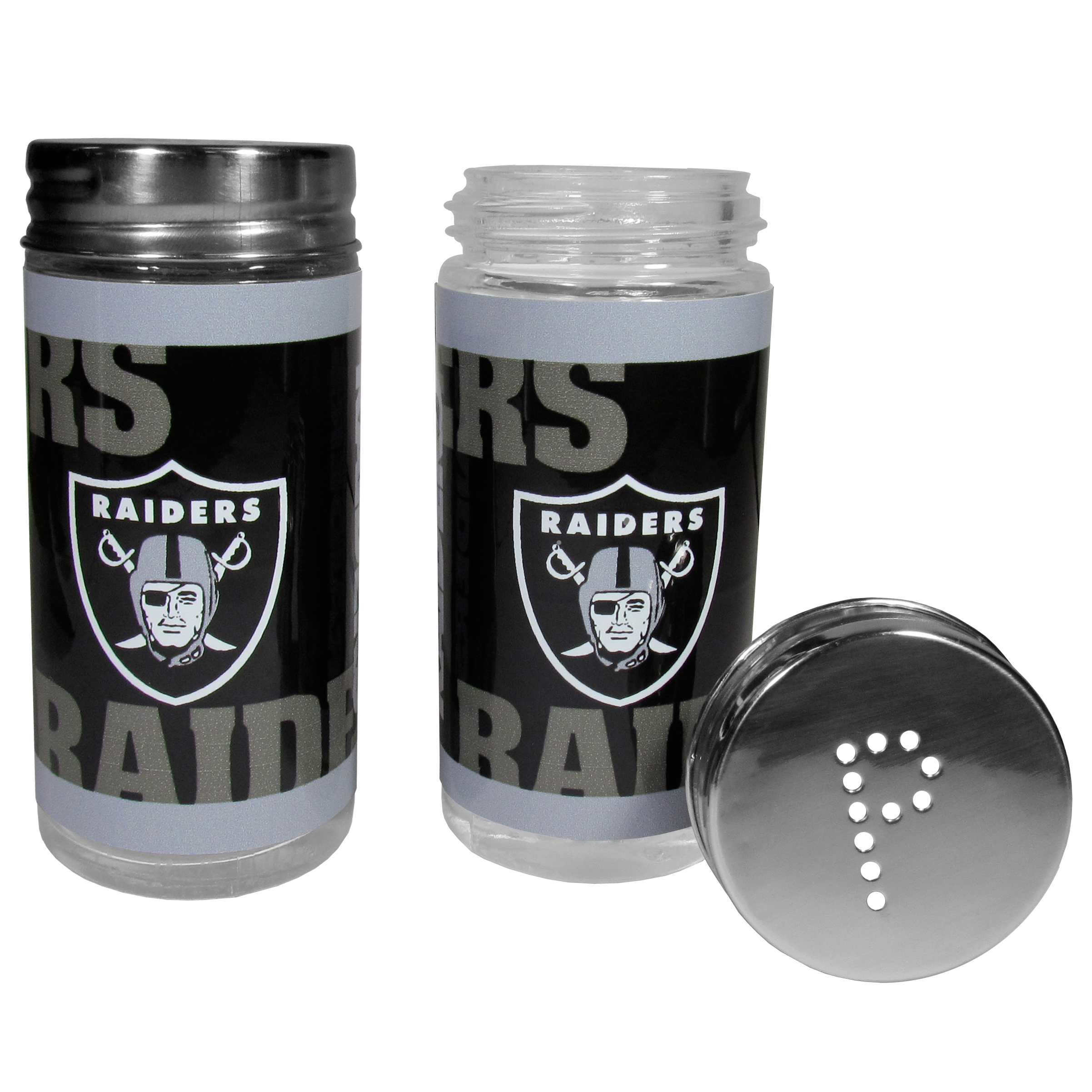 Las Vegas Raiders Salt and Pepper Shakers Tailgater