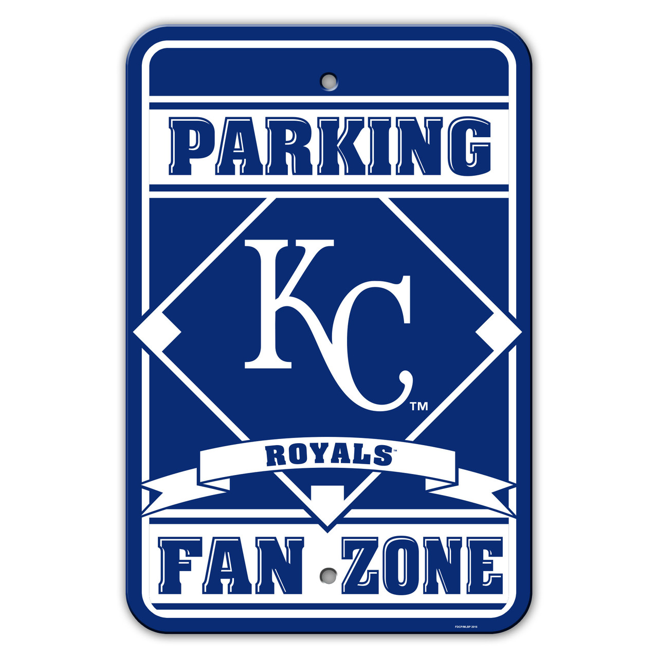 Kansas City Royals Sign 12x18 Plastic Fan Zone Parking Style CO