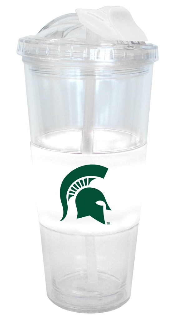 Michigan State Spartans Tumbler No Spill Straw Style