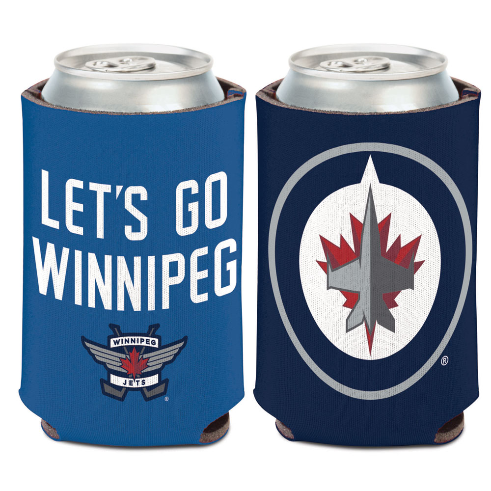 Winnipeg Jets Can Cooler Slogan Design Special Order