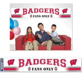 Wisconsin Badgers Banner 12x65 Party Style CO