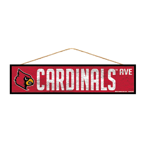 Louisville Cardinals Sign 4x17 Wood Avenue Design - Special Order