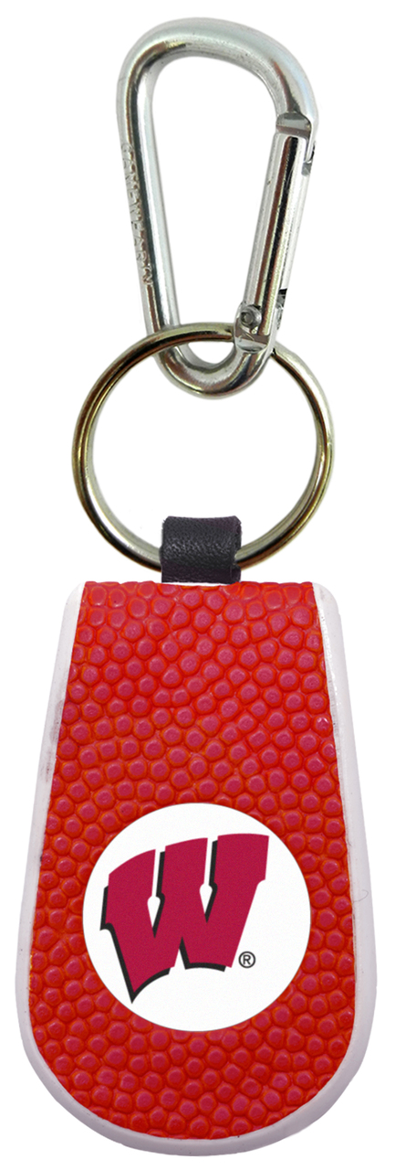 Wisconsin Badgers Team Color Basketball Keychain